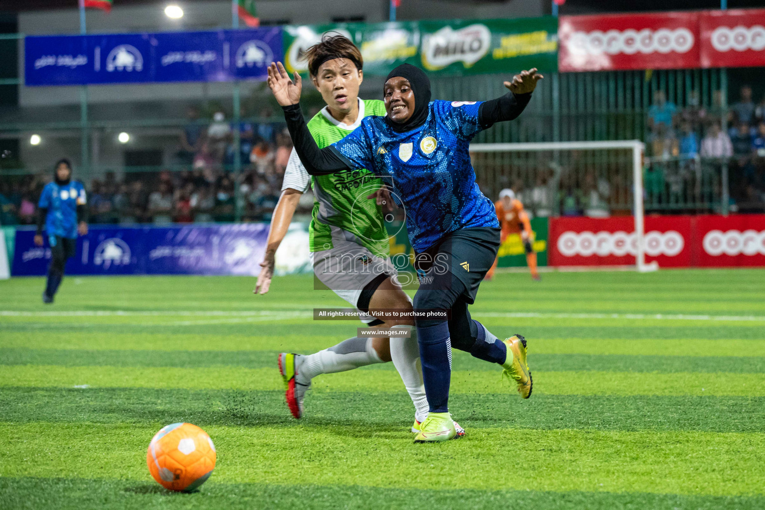 orts Limited vs WAMCO - in the Finals 18/30 Women's Futsal Fiesta 2021 held in Hulhumale, Maldives on 18 December 2021. Photos by Shuu Abdul Sattar