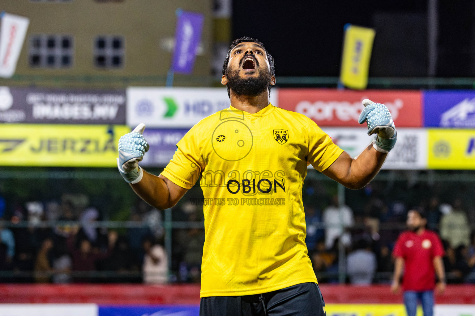 K Gaafaru vs B Eydhafushi in Semi Finals of Golden Futsal Challenge 2024 which was held on Monday, 4th March 2024, in Hulhumale', Maldives. Photos: Nausham Waheed / images.mv