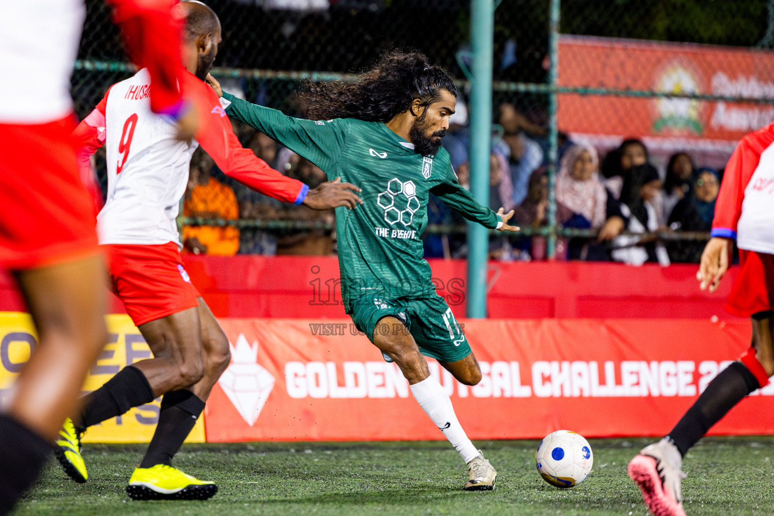 Th Thimarafushi vs Th Dhiyamigili in Day 10 of Golden Futsal Challenge 2025 was held on Tuesday, 14th January 2025, in Hulhumale', Maldives Photos: Nausham Waheed / images.mv