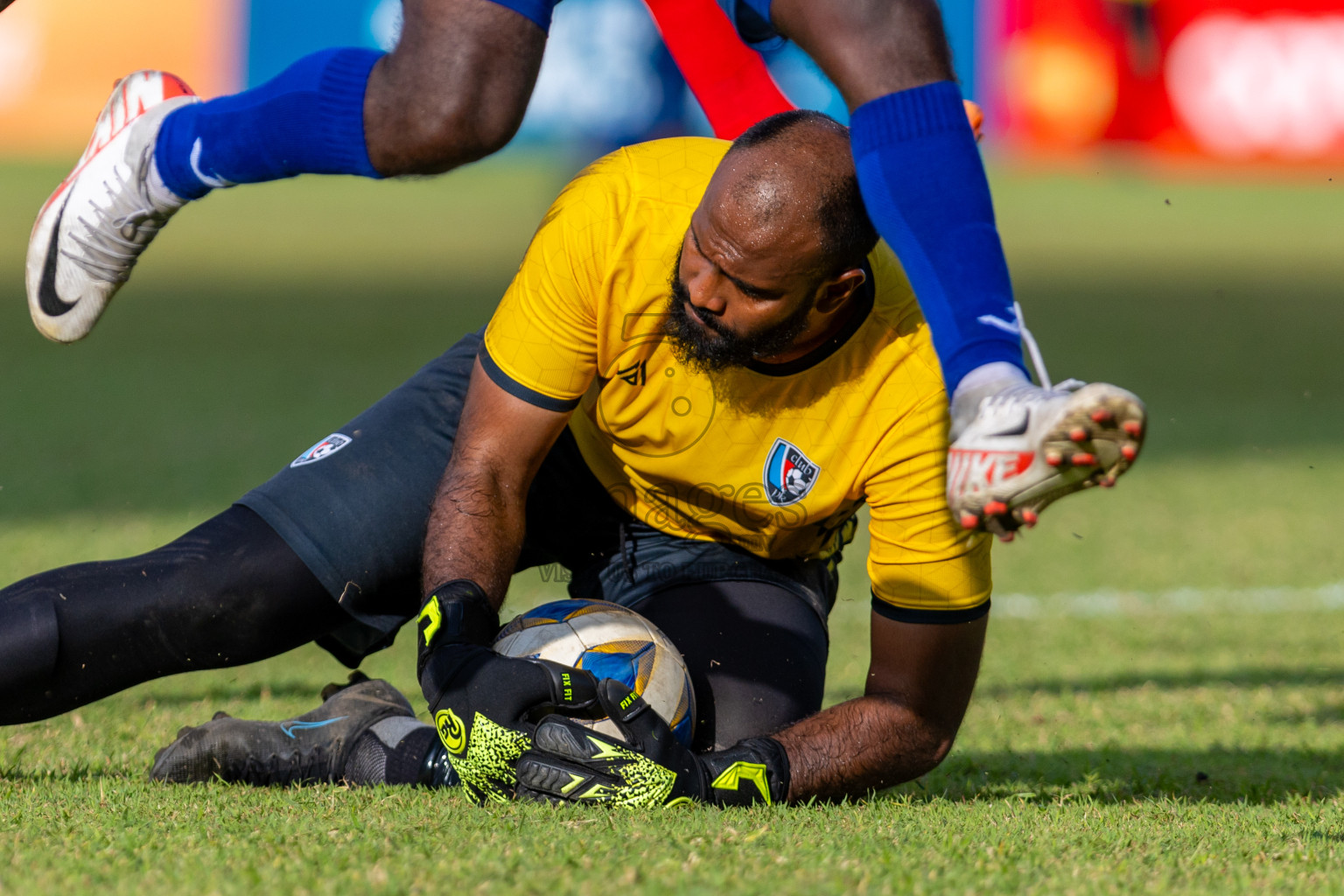 New Radiant SC vs Club PK in the Quarter Final of Second Division 2023 in Male' Maldives on Tuesday, 6th February 2023. Photos: Nausham Waheed / images.mv