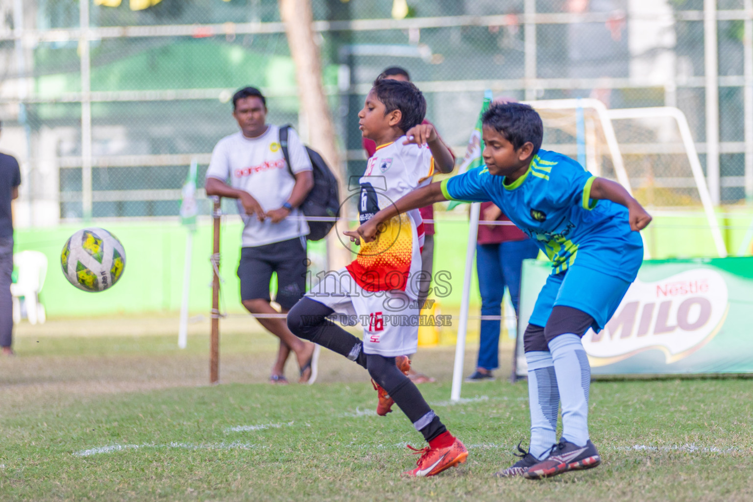 Day 2  of MILO Academy Championship 2024 - U12 was held at Henveiru Grounds in Male', Maldives on Thursday, 5th July 2024. Photos: Shuu Abdul Sattar / images.mv