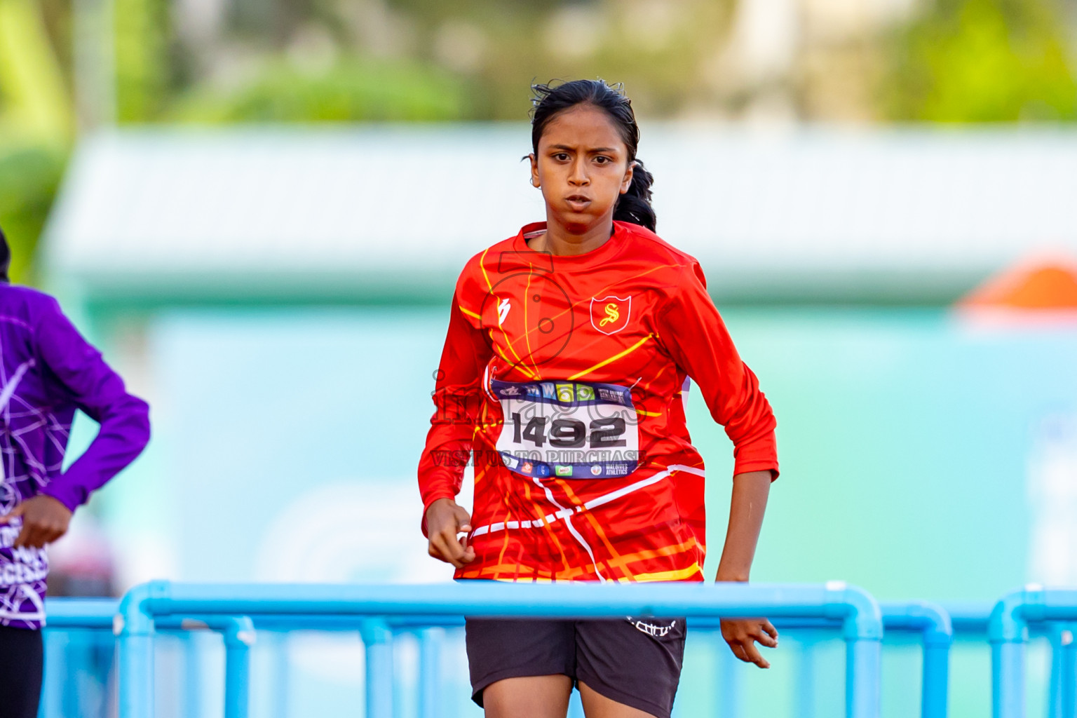 Day 4 of MWSC Interschool Athletics Championships 2024 held in Hulhumale Running Track, Hulhumale, Maldives on Tuesday, 12th November 2024. Photos by: Nausham Waheed / Images.mv