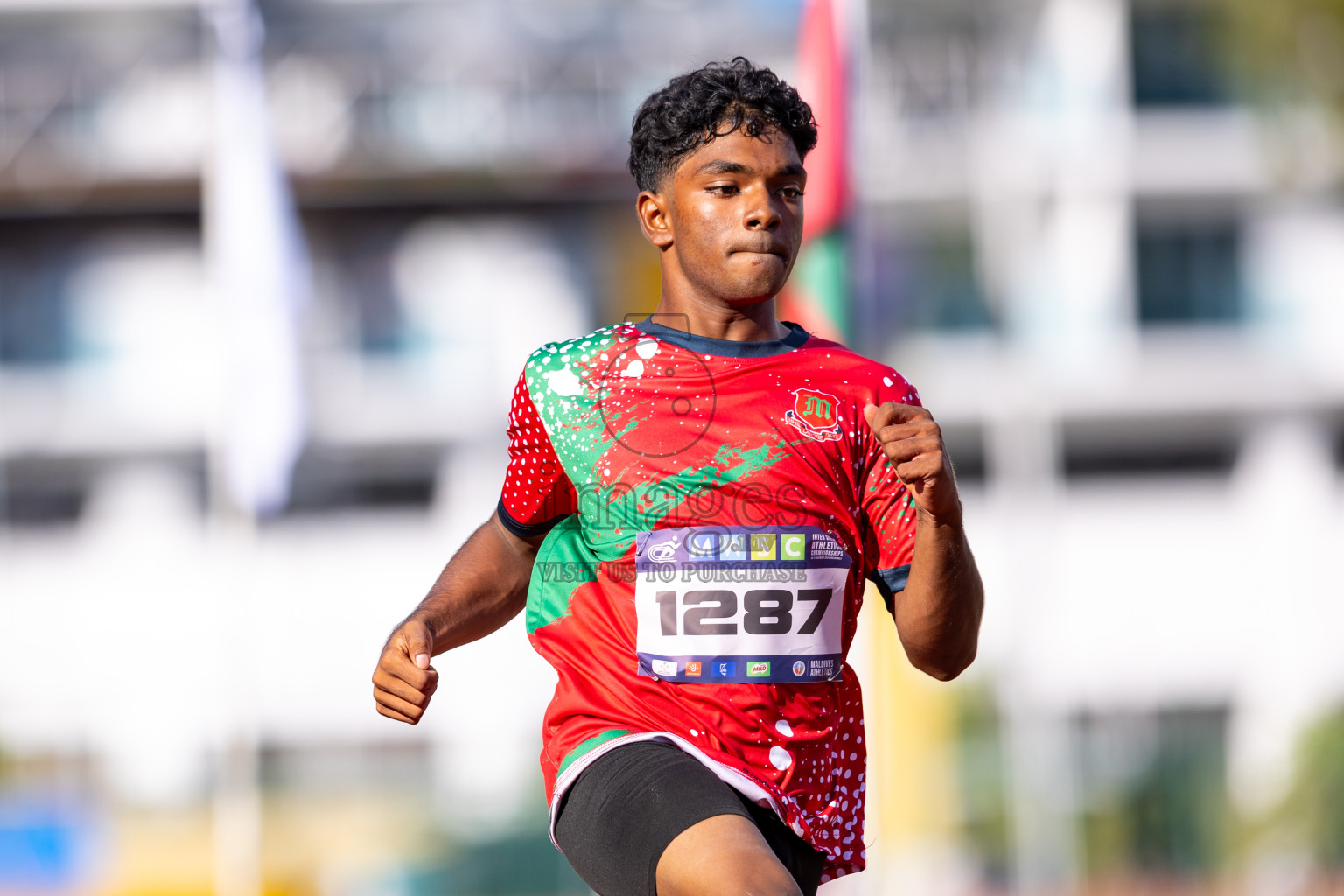 Day 1 of MWSC Interschool Athletics Championships 2024 held in Hulhumale Running Track, Hulhumale, Maldives on Saturday, 9th November 2024. Photos by: Ismail Thoriq / Images.mv