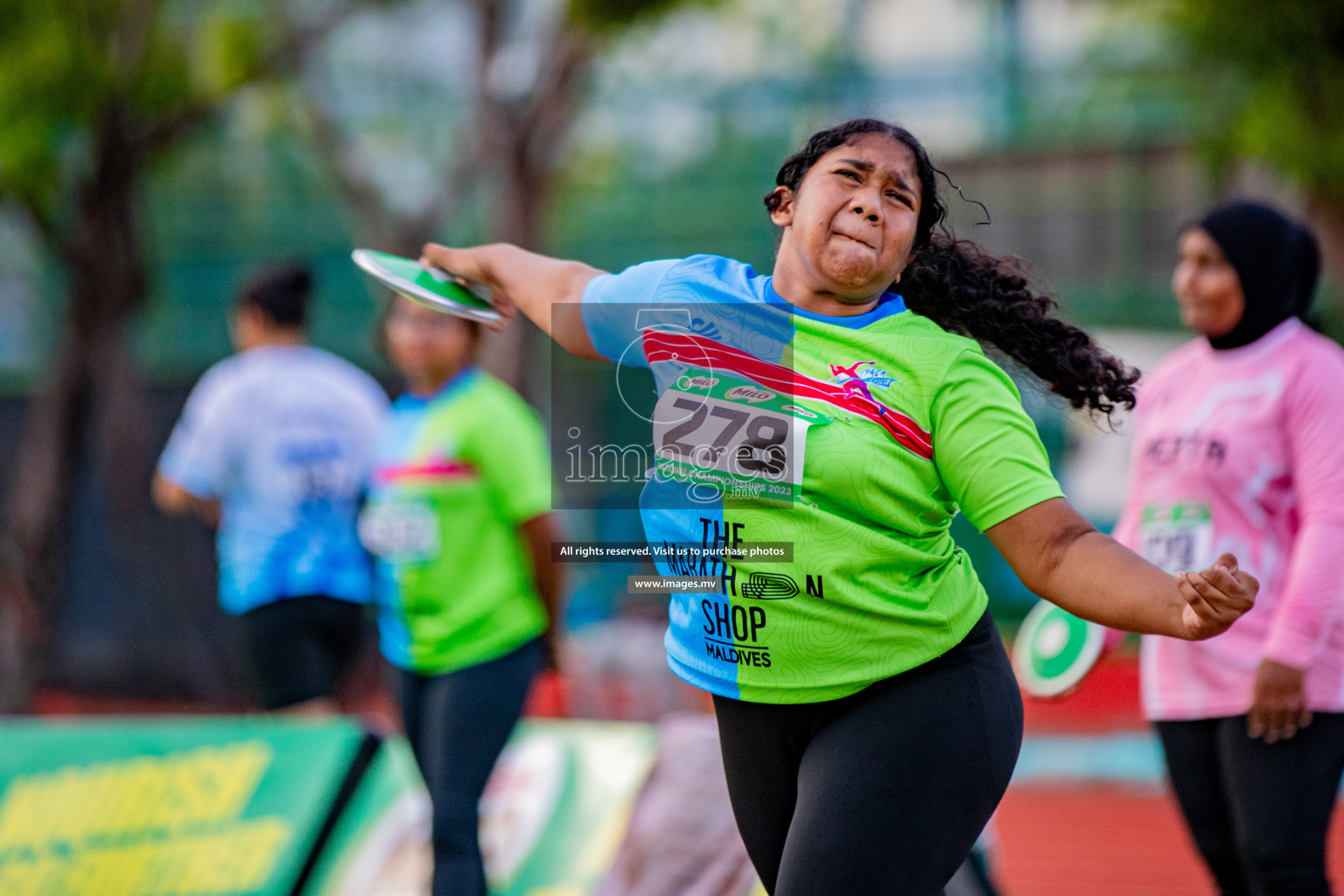 Day 2 of National Athletics Championship 2023 was held in Ekuveni Track at Male', Maldives on Friday, 24th November 2023. Photos: Hassan Simah / images.mv