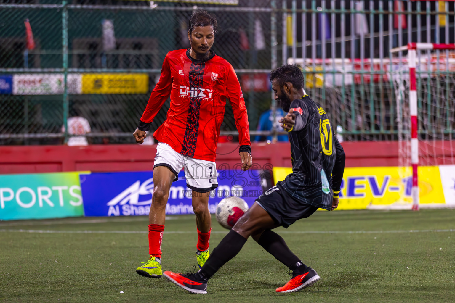 L Maamendhoo vs L Hithadhoo in Day 20 of Golden Futsal Challenge 2024 was held on Saturday , 3rd February 2024 in Hulhumale', Maldives Photos: Ismail Thoriq / images.mv