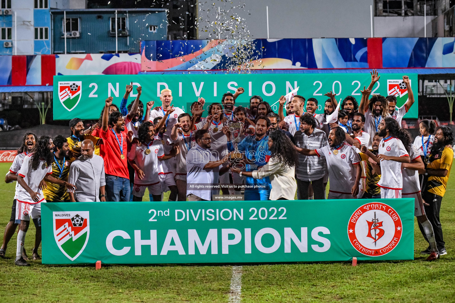 Buru Sports Club vs CLUB Teenage in the Final of 2nd Division 2022 on 17th Aug 2022, held in National Football Stadium, Male', Maldives Photos: Nausham Waheed / Images.mv