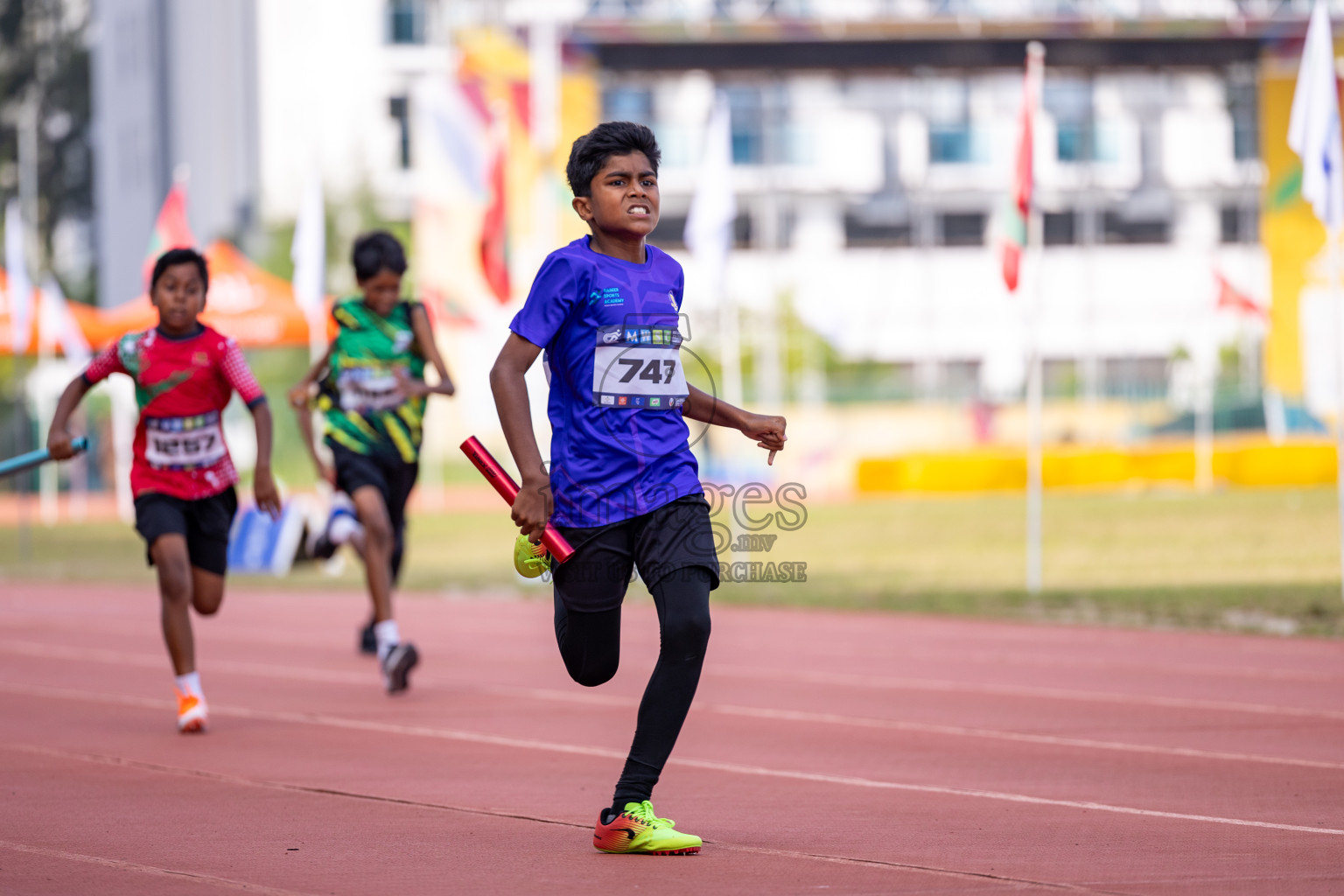 Day 5 of MWSC Interschool Athletics Championships 2024 held in Hulhumale Running Track, Hulhumale, Maldives on Wednesday, 13th November 2024. Photos by: Ismail Thoriq / Images.mv