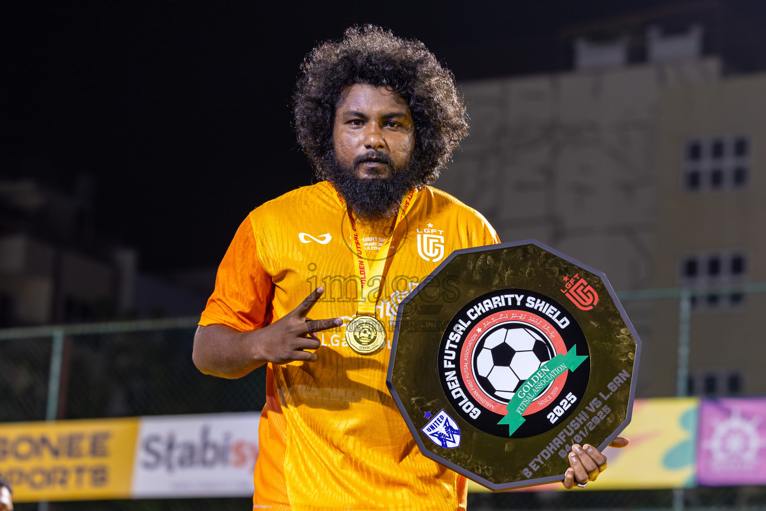 Opening of Golden Futsal Challenge 2025 with Charity Shield Match between L.Gan vs B.Eydhafushi was held on Saturday, 4th January 2025, in Hulhumale', Maldives Photos: Ismail Thoriq / images.mv
