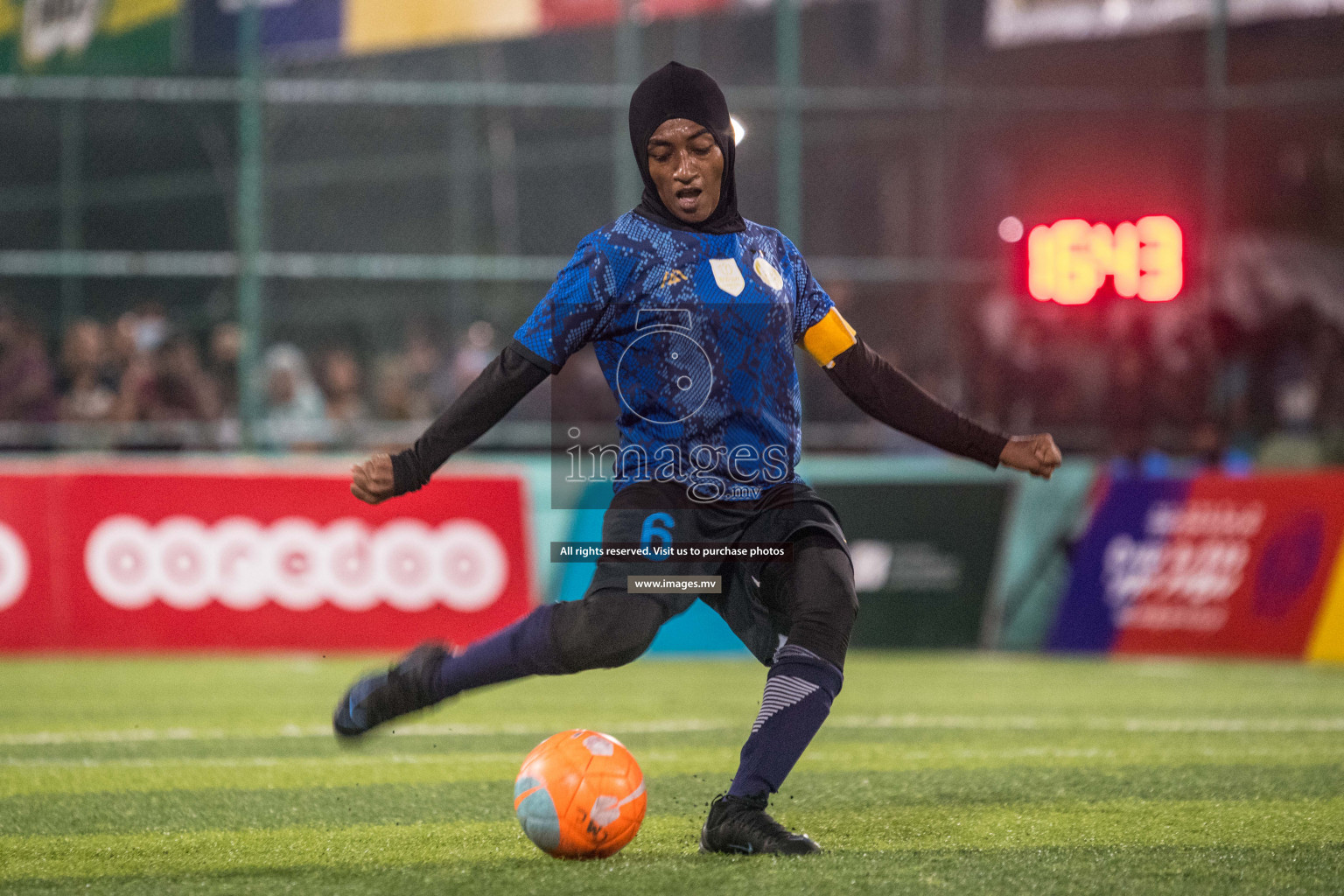 Ports Limited vs WAMCO - in the Finals 18/30 Women's Futsal Fiesta 2021 held in Hulhumale, Maldives on 18 December 2021. Photos by Nausham Waheed & Shuu Abdul Sattar