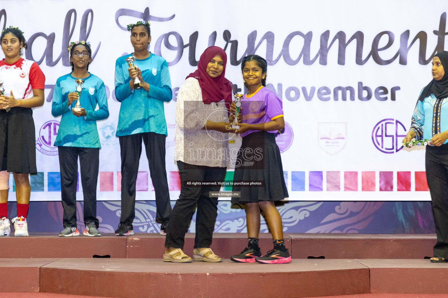 Final of 24th Interschool Netball Tournament 2023 was held in Social Center, Male', Maldives on 7th November 2023. Photos: Nausham Waheed / images.mv