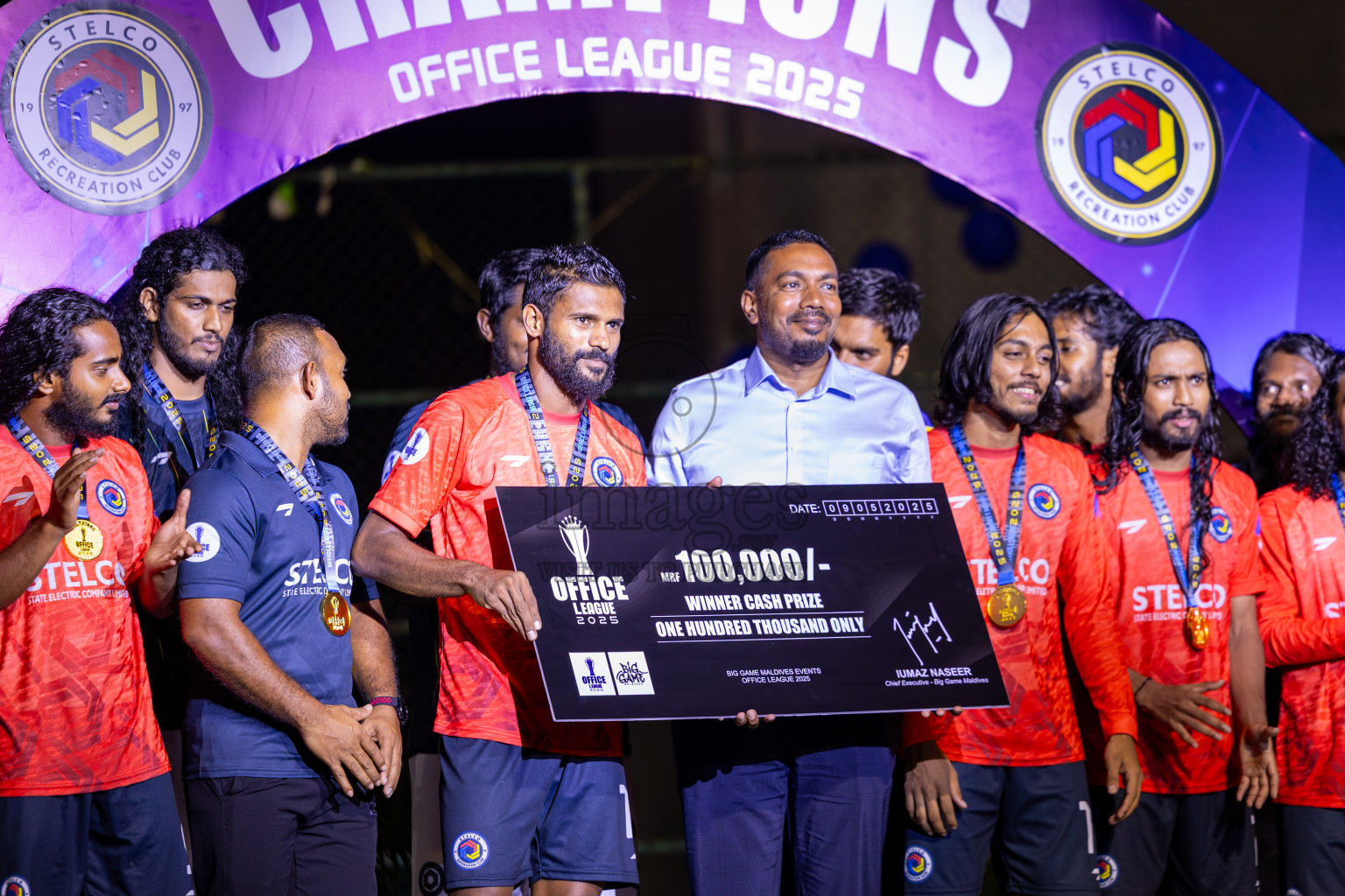 Police Club vs STELCO RC in the Final of Office League 2025 was held on Friday, 9th May 2025 in Hulhumale', Maldives. Photos: Ismail Thoriq / images.mv