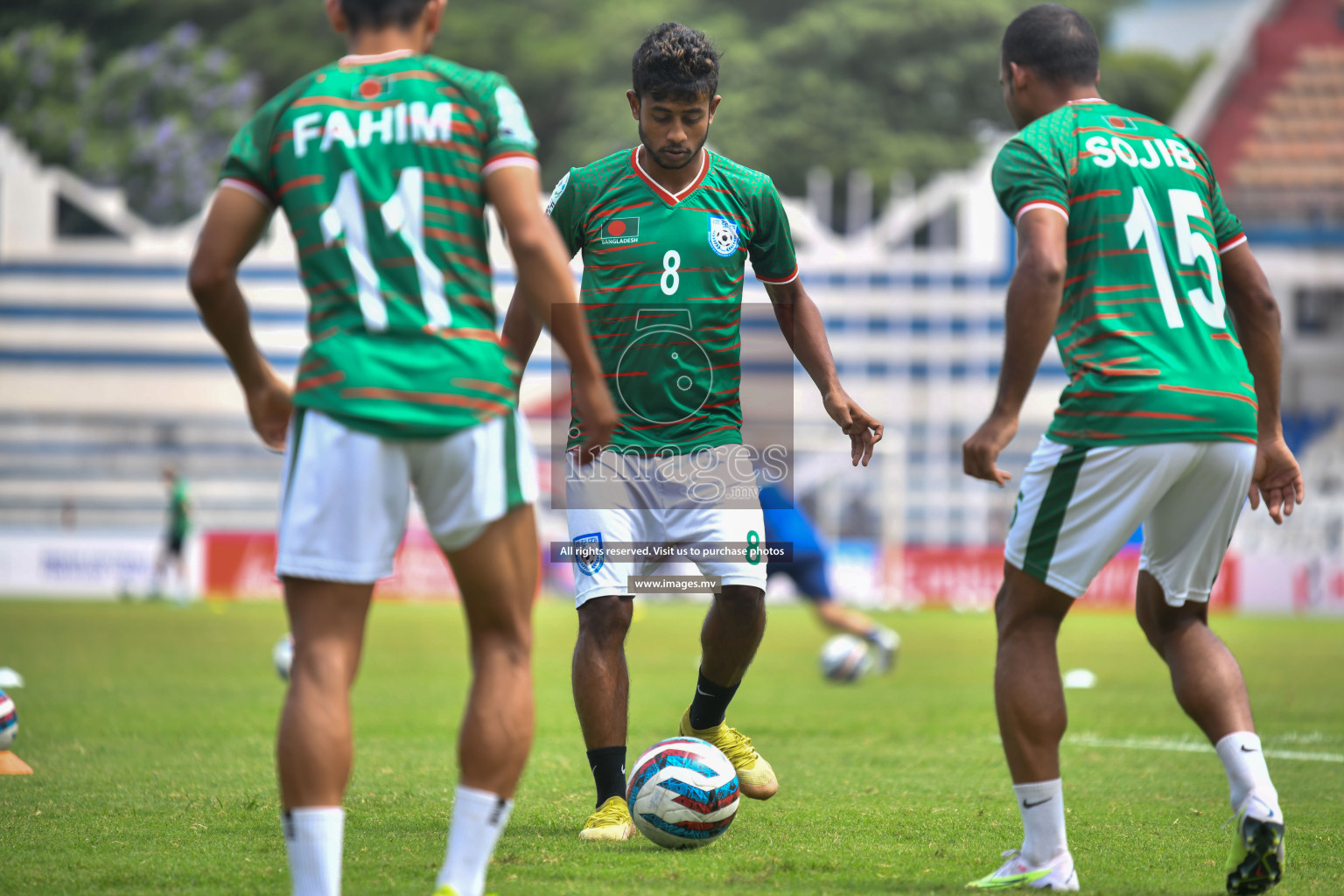 Kuwait vs Bangladesh in the Semi-final of SAFF Championship 2023 held in Sree Kanteerava Stadium, Bengaluru, India, on Saturday, 1st July 2023. Photos: Nausham Waheed, Hassan Simah / images.mv