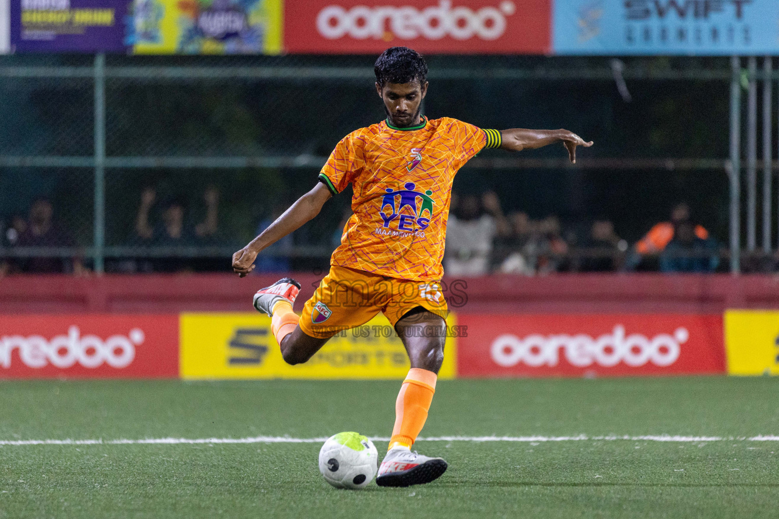 GA. Maamendhoo vs GA. Nilandhoo in Day 1 of Golden Futsal Challenge 2024 was held on Monday, 15th January 2024, in Hulhumale', Maldives Photos: Nausham Waheed  / images.mv