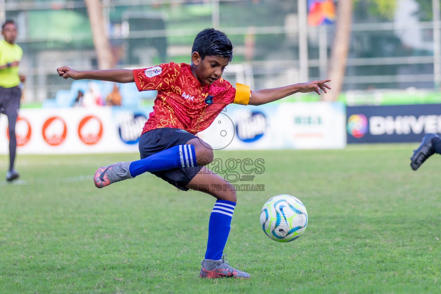 Club Eagles vs Super United Sports (U12) in Day 4 of Dhivehi Youth League 2024 held at Henveiru Stadium on Thursday, 28th November 2024. Photos: Shuu Abdul Sattar/ Images.mv