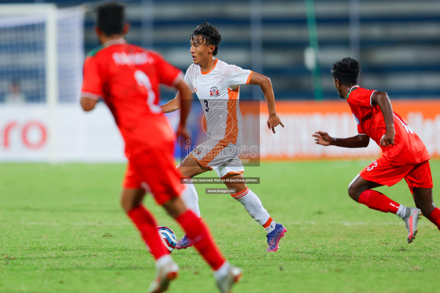 Bhutan vs Bangladesh in SAFF Championship 2023 held in Sree Kanteerava Stadium, Bengaluru, India, on Wednesday, 28th June 2023. Photos: Nausham Waheed, Hassan Simah / images.mv