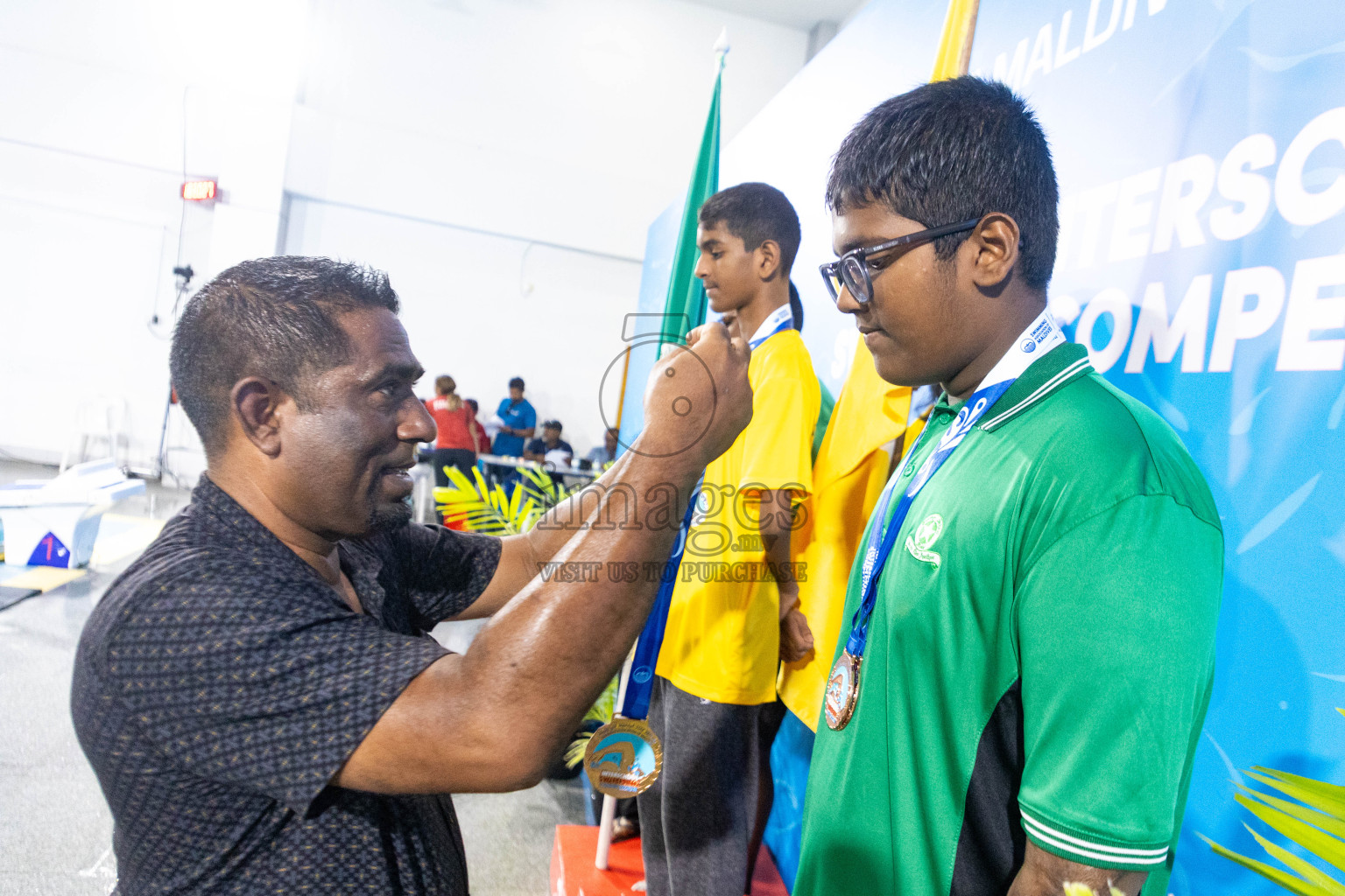 Day 4 of 20th Inter-school Swimming Competition 2024 held in Hulhumale', Maldives on Tuesday, 15th October 2024. Photos: Ismail Thoriq / images.mv