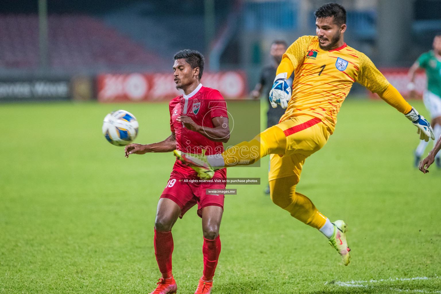 Maldives vs Bangladesh Friendly Match 24 Mar 2022 at Galolhu Rasmee Stadium Malé photos by Nausham Waheed