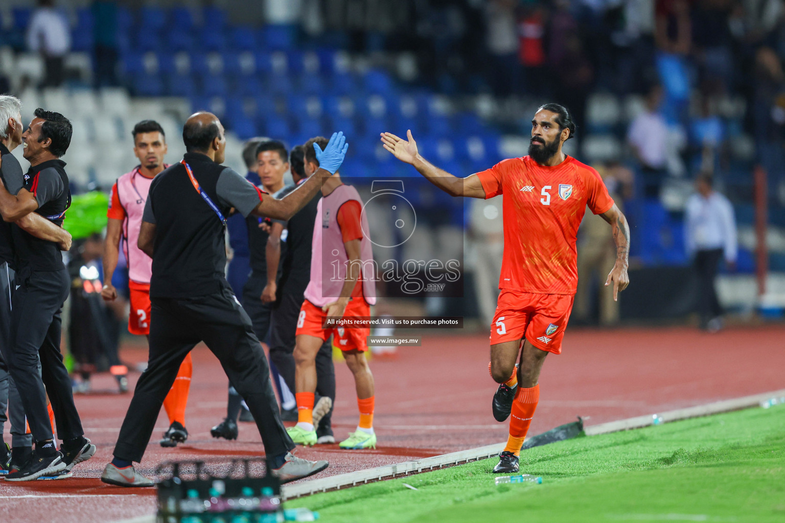 Kuwait vs India in the Final of SAFF Championship 2023 held in Sree Kanteerava Stadium, Bengaluru, India, on Tuesday, 4th July 2023. Photos: Nausham Waheed / images.mv