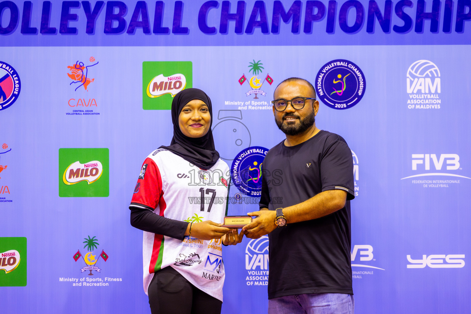 Police Club vs Club Wamco in the Final of Women's Division of National Volleyball Championship 2025 held in Male', Maldives on Sunday, 4th May 2025 at Social Center Indoor Hall Photos By: Nausham Waheed / images.mv