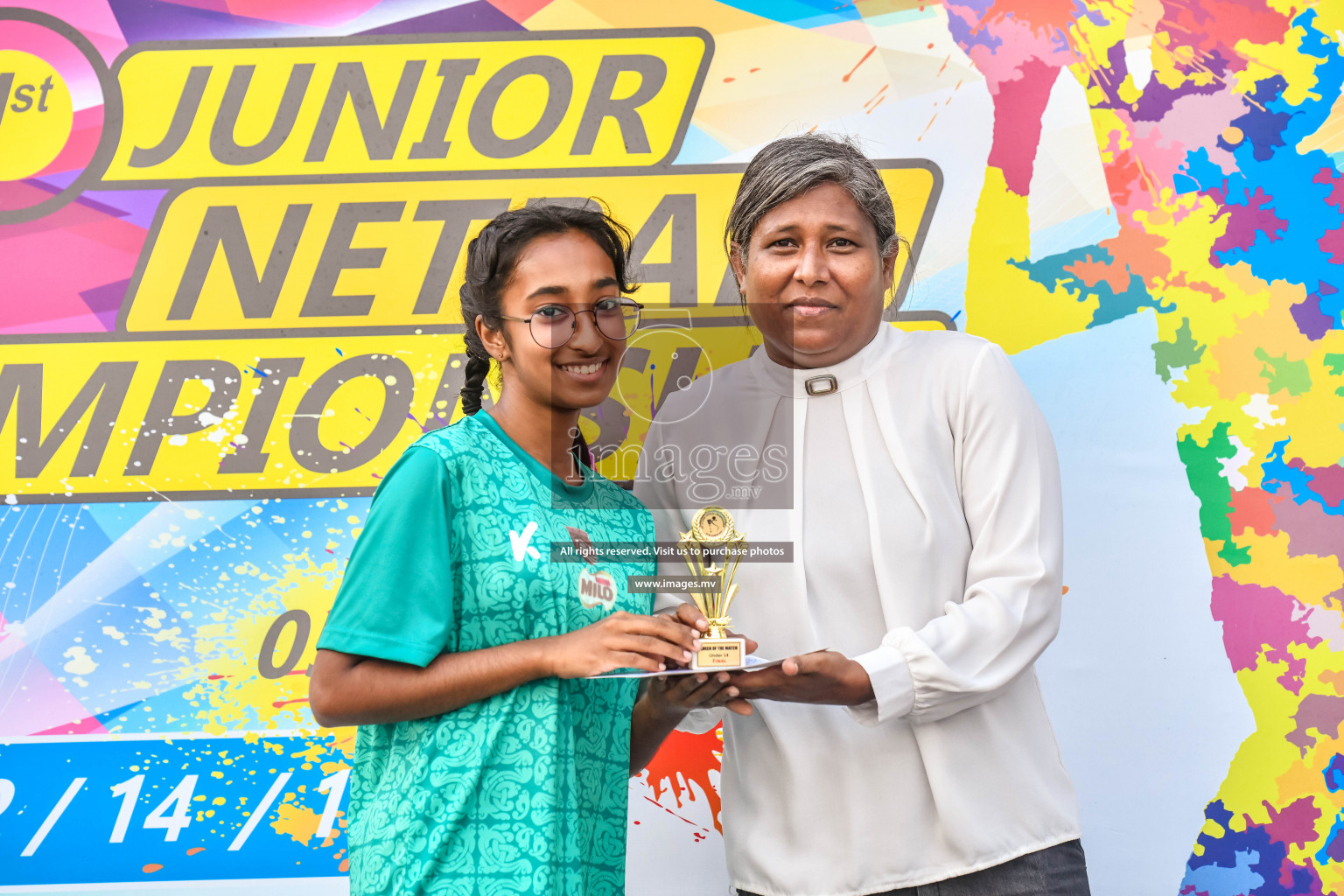 Final of Junior Netball Championship 2022 held in Male', Maldives on 19th March 2022. Photos by Nausham Waheed