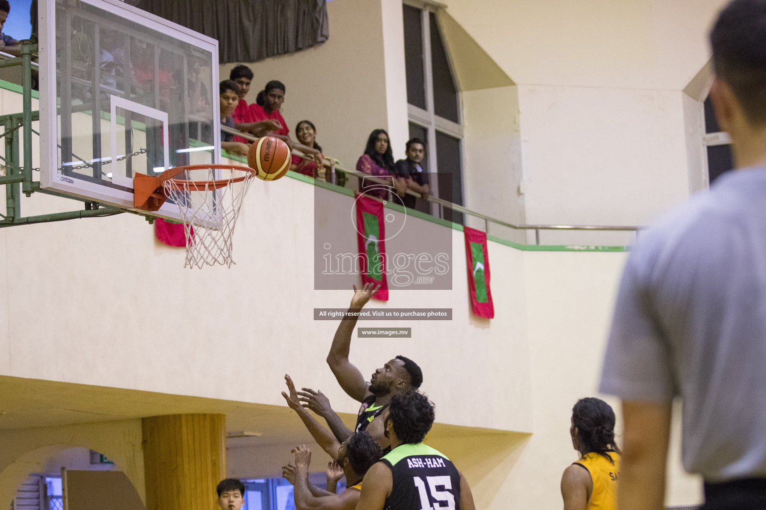 Raptors BC vs Stingers BC in the 14th National Basketball League 2020 (Round 2) held in Male' Maldives on Friday, 14th February 2020. Photos: Ismail Thoriq / images.mv