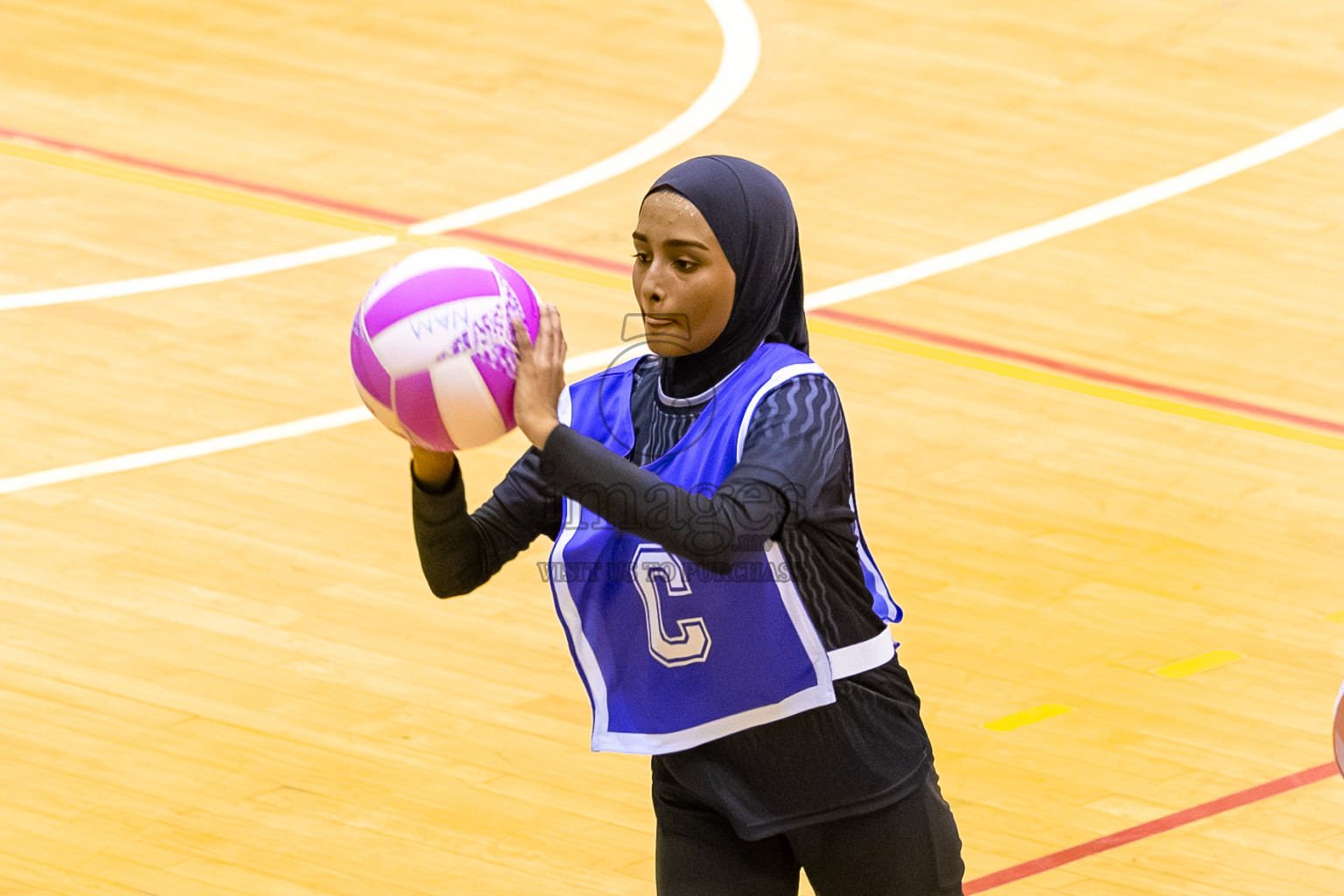 SC Shining Star vs Youth United SC in Day 9 of 24th Milo Netball Association Championship was held in Social Center at Male', Maldives on Tuesday, 9th September 2025. Photos: Mohamed Mahfooz Moosa / images.mv
