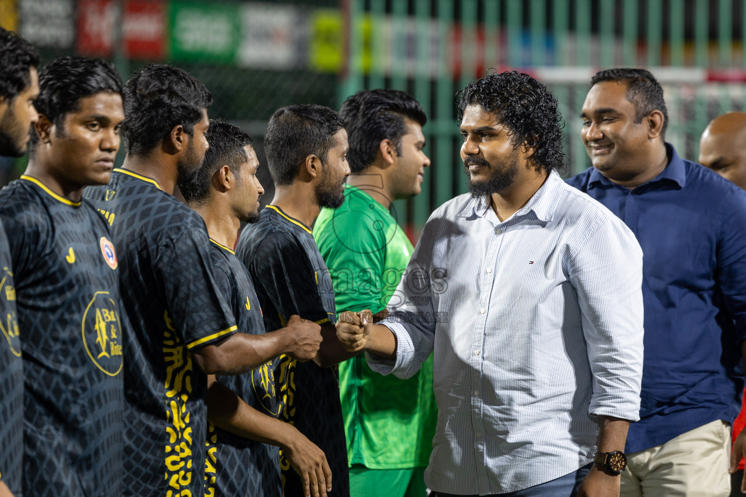 S. Hithadhoo VS S. Maradhoo in Day 7 of Golden Futsal Challenge 2025 was held on Saturday, 11th January 2025, in Hulhumale', Maldives Photos: Hassan Simah / images.mv