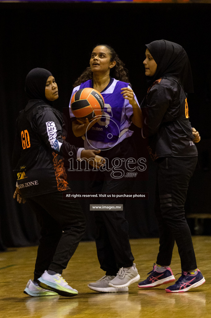 Club Matrix vs VYANSA in the Milo National Netball Tournament 2022 on 20 July 2022, held in Social Center, Male', Maldives. Photographer: Shuu / Images.mv