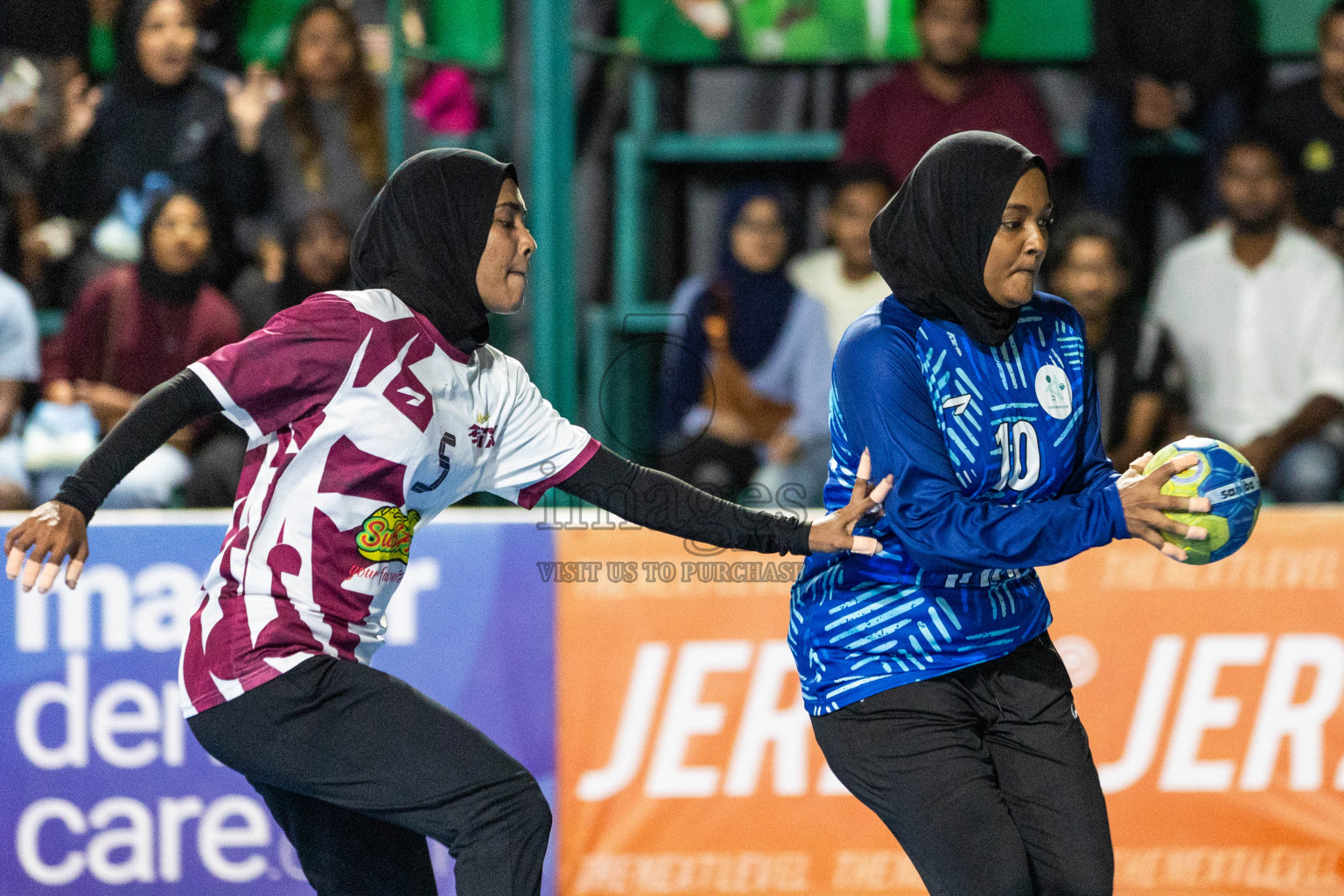 Day 14 of 10th National Handball Tournament 2023, held in Handball ground, Male', Maldives on Monday, 11th December 2023 Photos: Nausham Waheed/ Images.mv