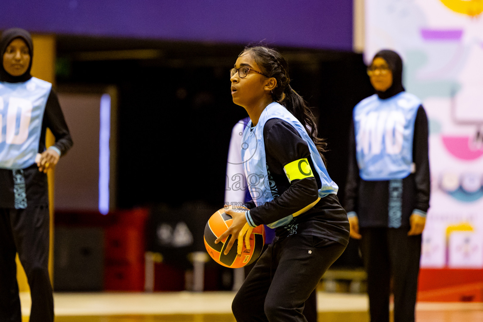 Day 6 of 25th Inter-School Netball Tournament was held in Social Center at Male', Maldives on Thursday, 15th August 2024. Photos: Nausham Waheed / images.mv