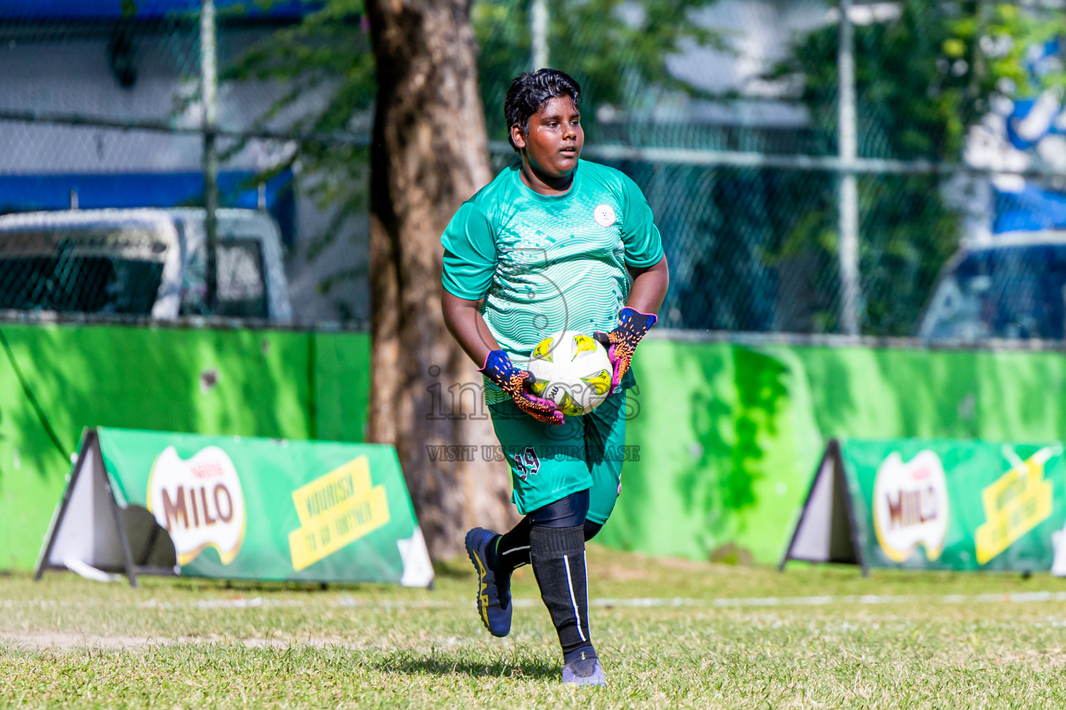 Day 2 of MILO Academy Championship 2024 Under 14 held in Henveyru Stadium, Male', Maldives on Friday, 1st November 2024. Photos: Nausham Waheed / Images.mv