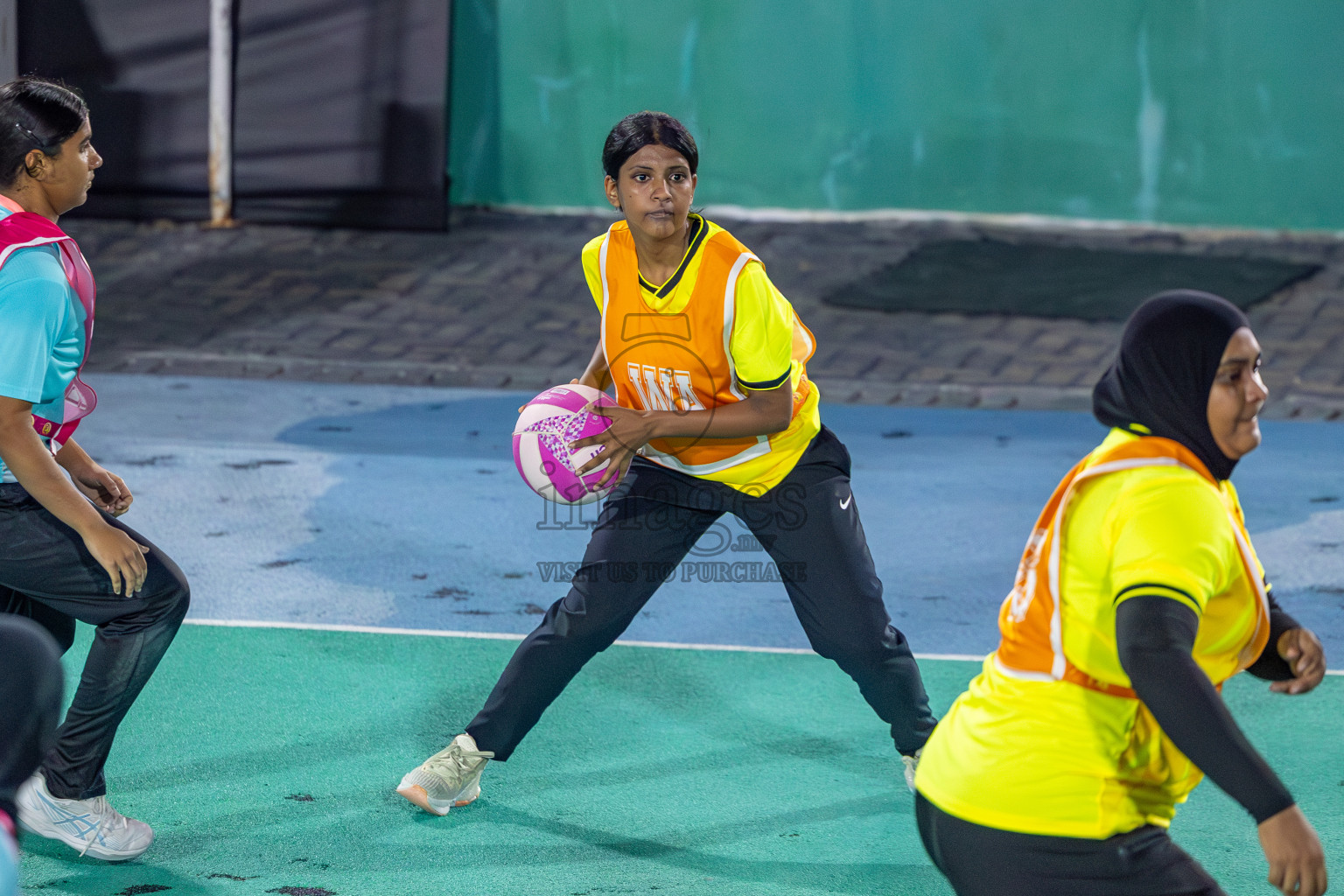 KYRC vs Youth United Sports Club in Division 1 of of National Netball Tournament 2025 held in Ekuveni Netball Court at Male', Maldives on Thursday, 22nd May 2025. Photos: Mohamed Mahfooz Moosa / images.mv