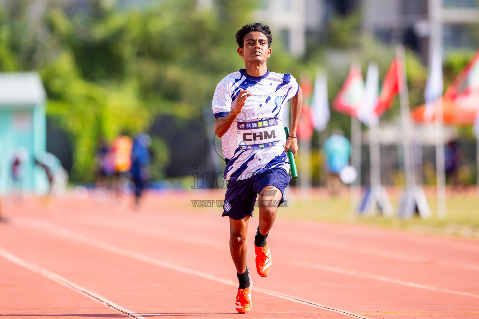 Day 6 of MWSC Interschool Athletics Championships 2024 held in Hulhumale Running Track, Hulhumale, Maldives on Thursday, 14th November 2024. Photos by: Nausham Waheed / Images.mv