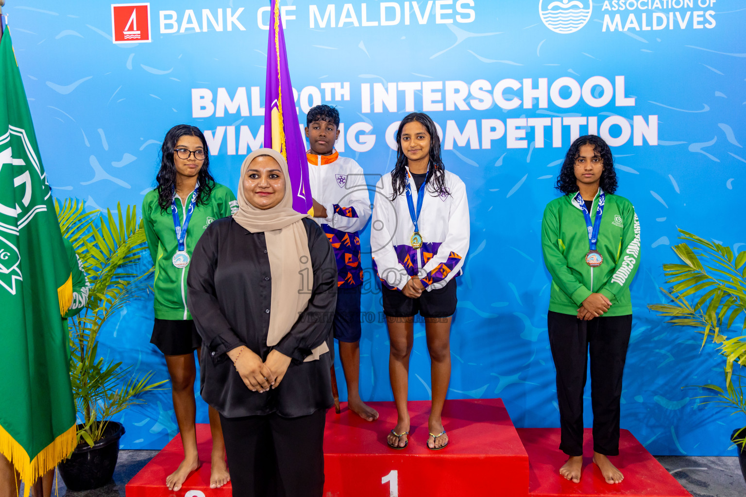 Day 4 of 20th Inter-school Swimming Competition 2024 held in Hulhumale', Maldives on Tuesday, 15th October 2024. Photos: Nausham Waheed / images.mv