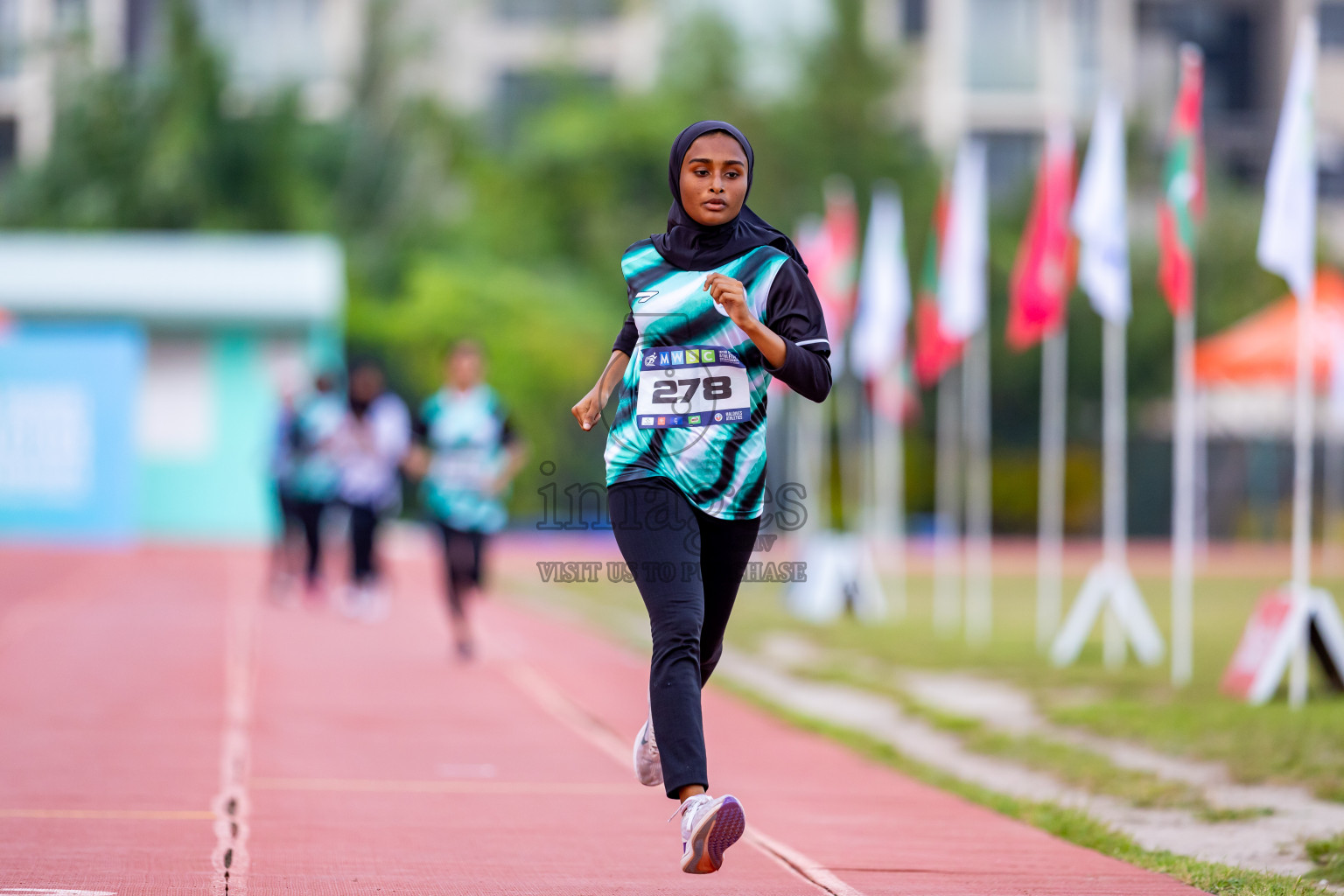 Day 5 of MWSC Interschool Athletics Championships 2024 held in Hulhumale Running Track, Hulhumale, Maldives on Wednesday, 13th November 2024. Photos by: Nausham Waheed / Images.mv