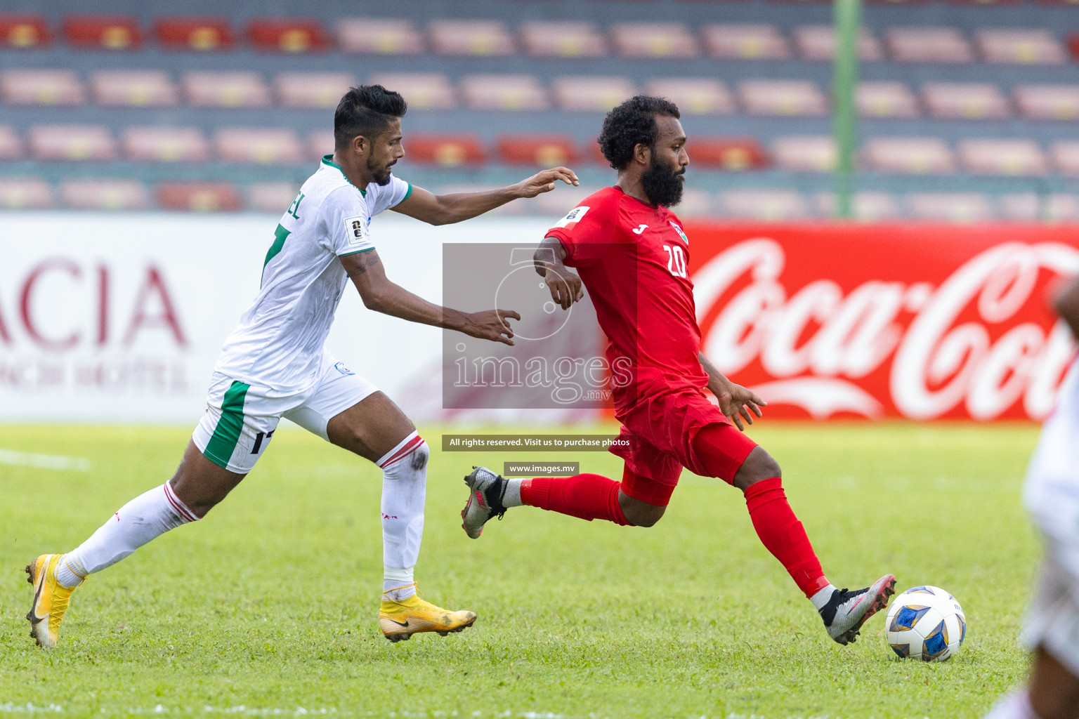 FIFA World Cup 2026 Qualifiers Round 1 home match vs Bangladesh held in the National Stadium, Male, Maldives, on Thursday 12th October 2023. Photos: Nausham Waheed / Images.mv