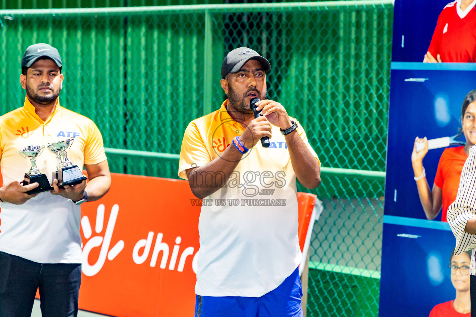 Day 4 of ATF Maldives Junior Open Tennis was held in Male' Tennis Court, Male', Maldives on Thursday, 12th December 2024. Photos: Nausham Waheed/ images.mv