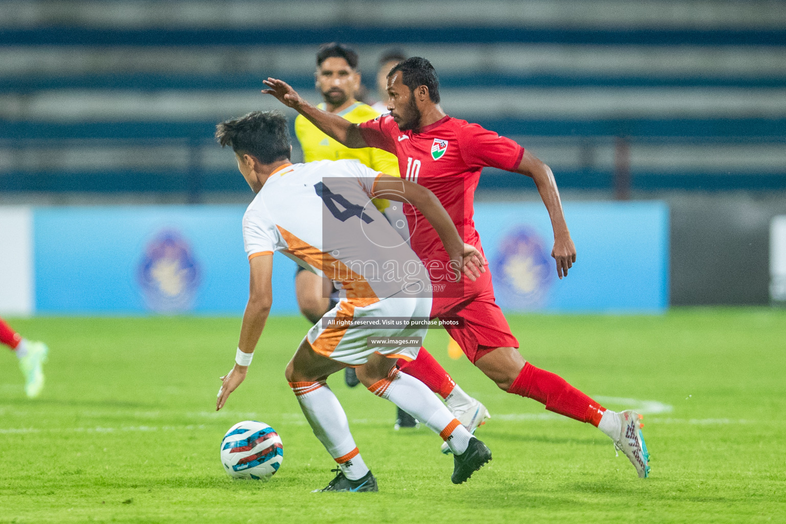 Maldives vs Bhutan in SAFF Championship 2023 held in Sree Kanteerava Stadium, Bengaluru, India, on Wednesday, 22nd June 2023. Photos: Nausham Waheed / images.mv