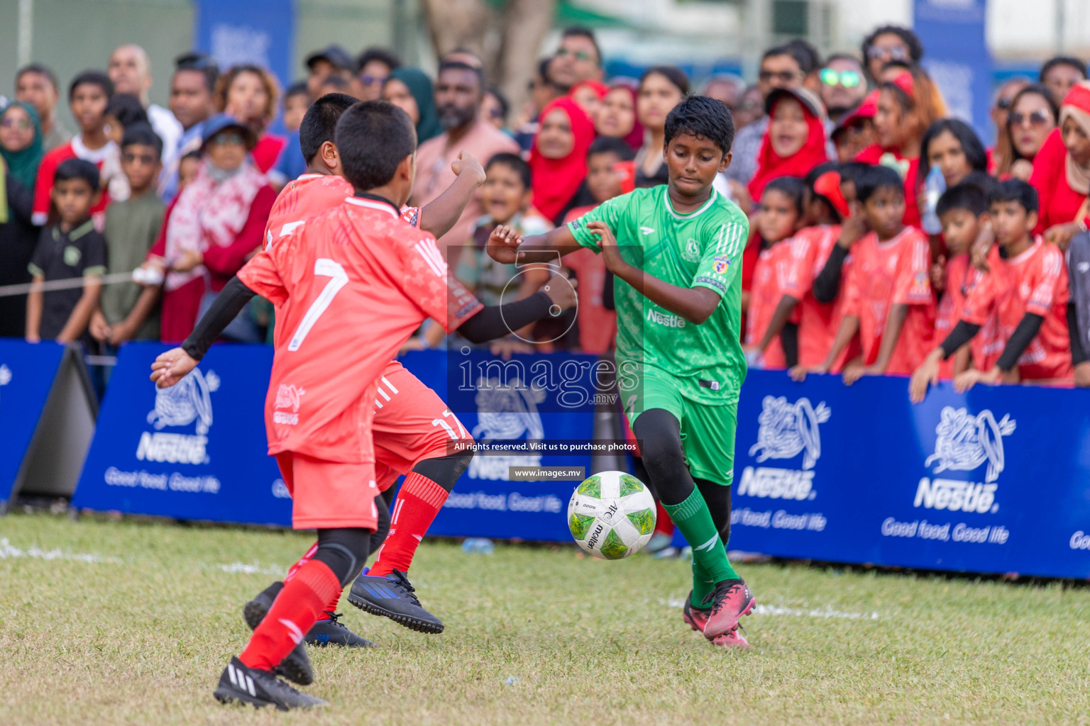 Day 4 of Nestle Kids Football Fiesta, held in Henveyru Football Stadium, Male', Maldives on Saturday, 14th October 2023
Photos: Ismail Thoriq / images.mv