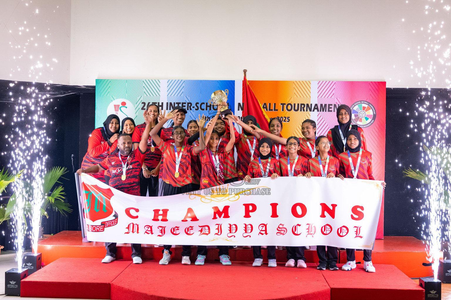 Finals of 26th Inter-School Netball Tournament 2025 was held in Social Center Indoor Hall on Saturday, 8th November 2025. Photos: Mohamed Mahfooz Moosa / images.mv