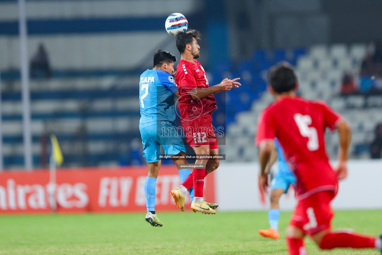 Lebanon vs India in the Semi-final of SAFF Championship 2023 held in Sree Kanteerava Stadium, Bengaluru, India, on Saturday, 1st July 2023. Photos: Nausham Waheed, Hassan Simah / images.mv