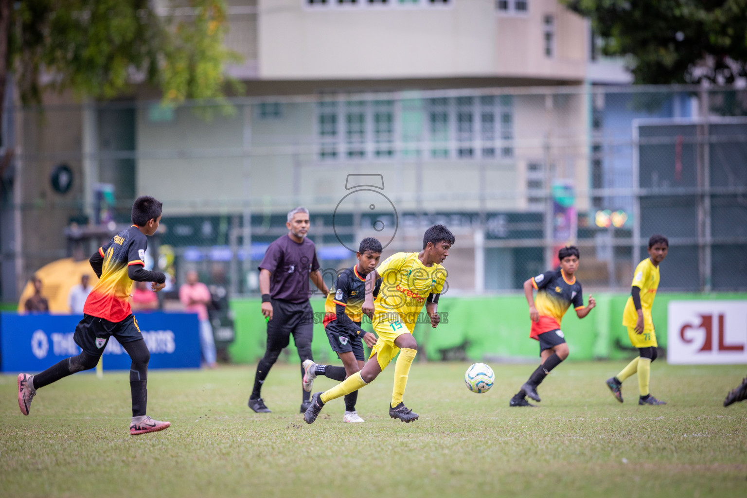 Eagles vs Maziya (U12) in Dhivehi Youth League 2024 - Day 2. Matches held at Henveiru Stadium on 22nd November 2024 , Friday. Photos: Shuu Abdul Sattar/ Images.mv