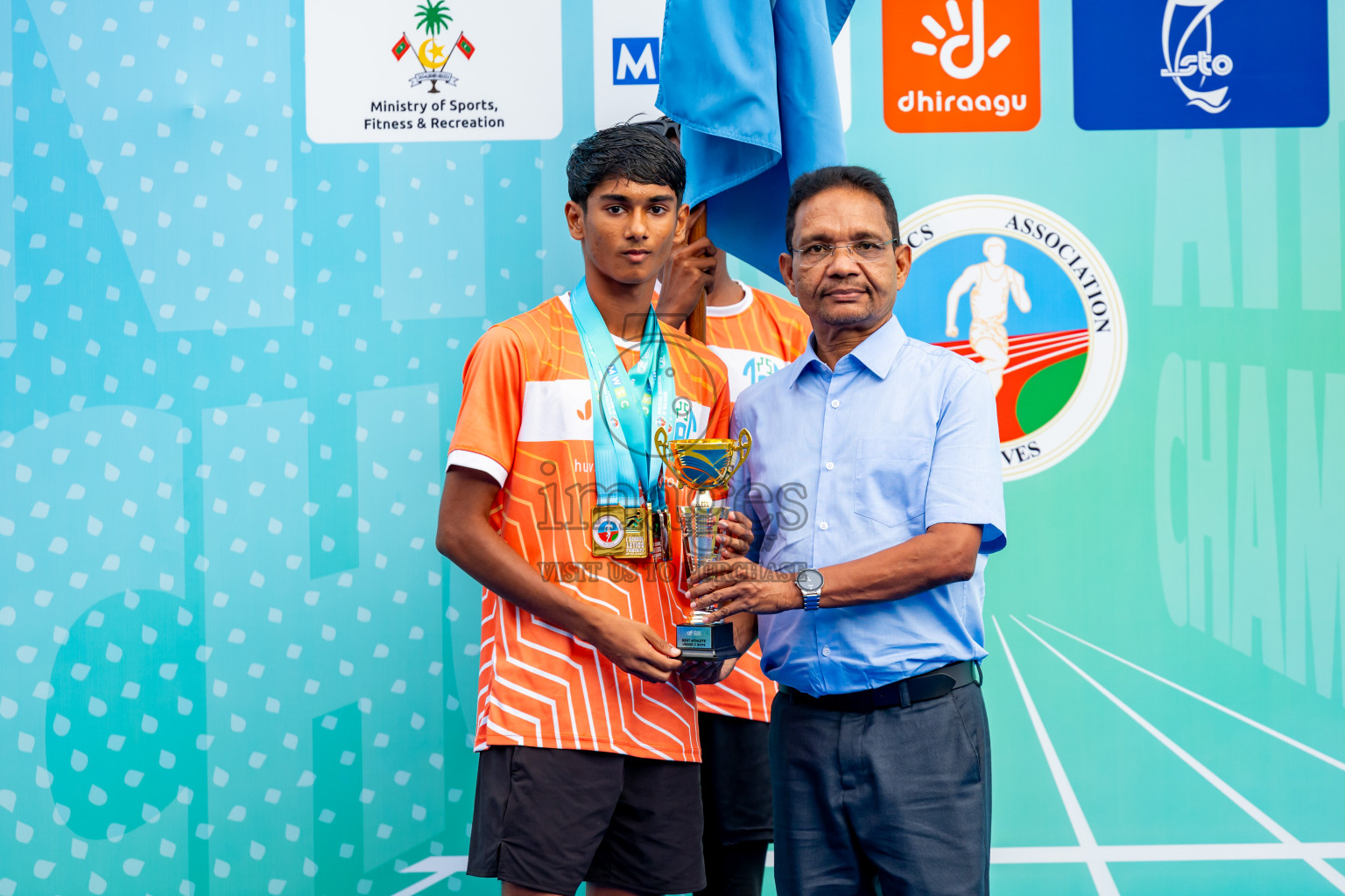 Day 6 of MWSC Interschool Athletics Championships 2024 held in Hulhumale Running Track, Hulhumale, Maldives on Thursday, 14th November 2024. Photos by: Nausham Waheed / Images.mv