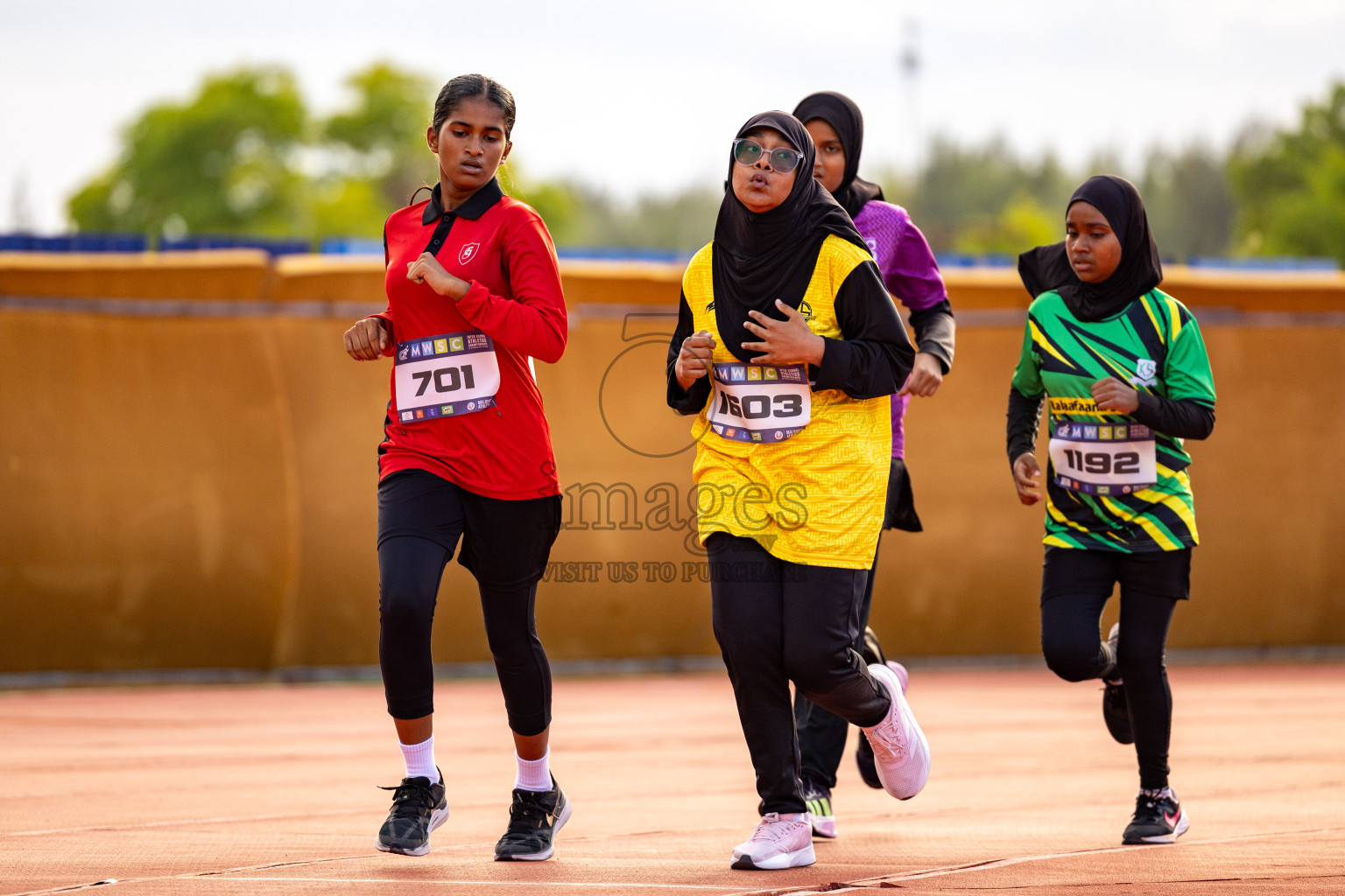 Day 2 of MWSC Interschool Athletics Championships 2024 held in Hulhumale Running Track, Hulhumale, Maldives on Sunday, 10th November 2024. 
Photos by: Hassan Simah / Images.mv