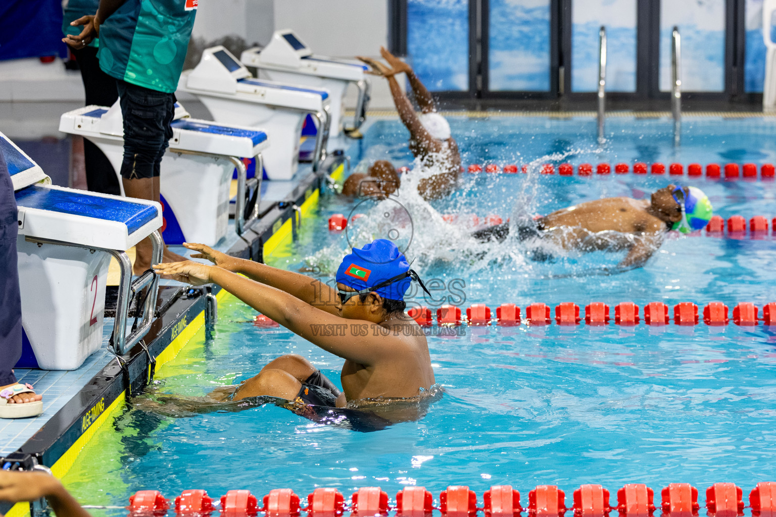 Day 5 of BML 21st Interschool Swimming Competition 2025 was held in Hulhumale' Swimming Pool, Hulhumale', Maldives on Wednesday, 15th October 2025. 
Photos: Hassan Simah / images.mv