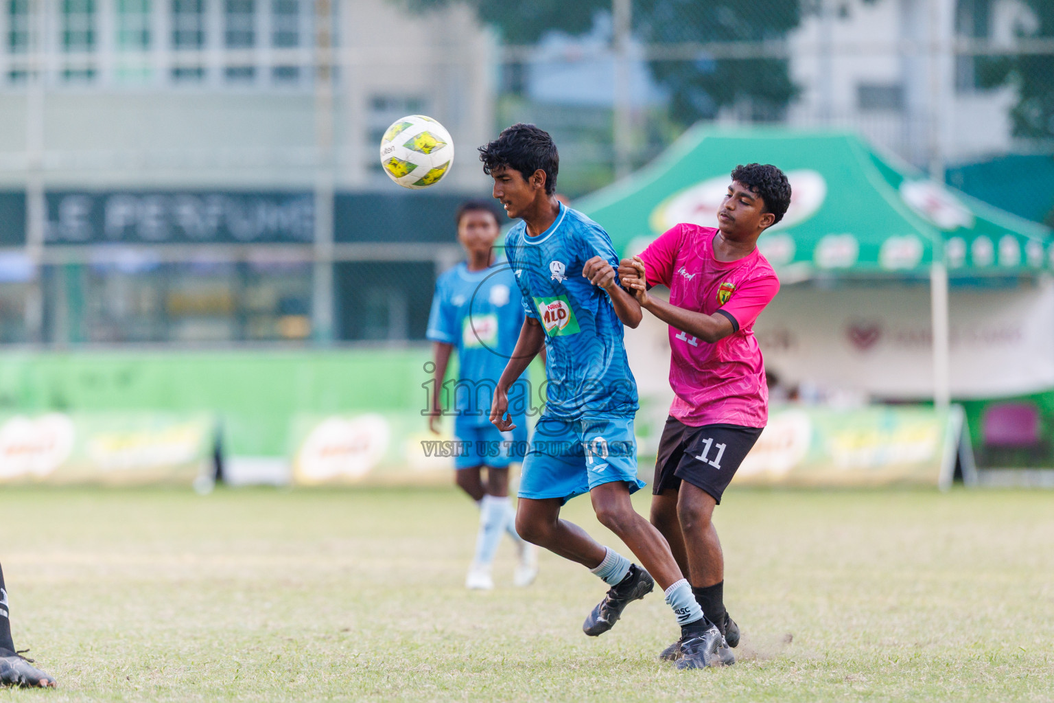 Day 4 of MILO Academy Championship 2025 (U14) was held on Sunday, 2nd November 2025 at Henveiru Football Grounds, Male', Maldives . 
Photos: Hassan Simah / images.mv
