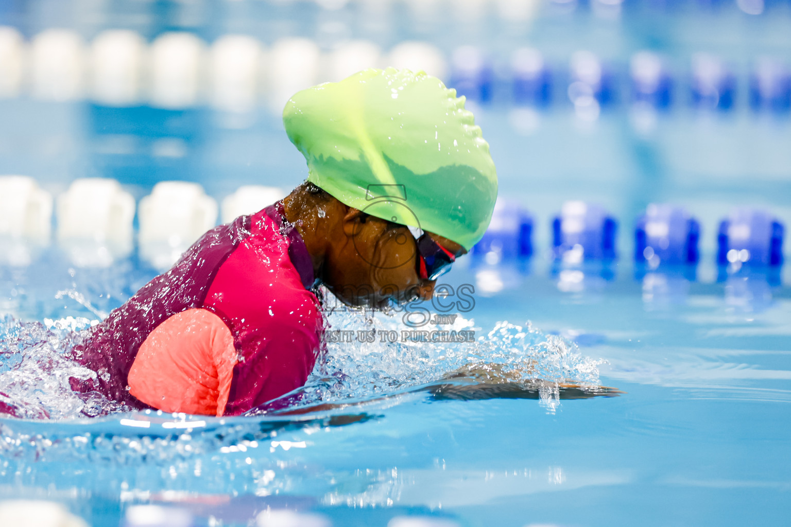 Day 4 of BML 6th National Kids Swimming Kids Festival 2025 held in Hulhumale', Maldives on Thursday, 6th November 2024. 
Photos: Hassan Simah / images.mv