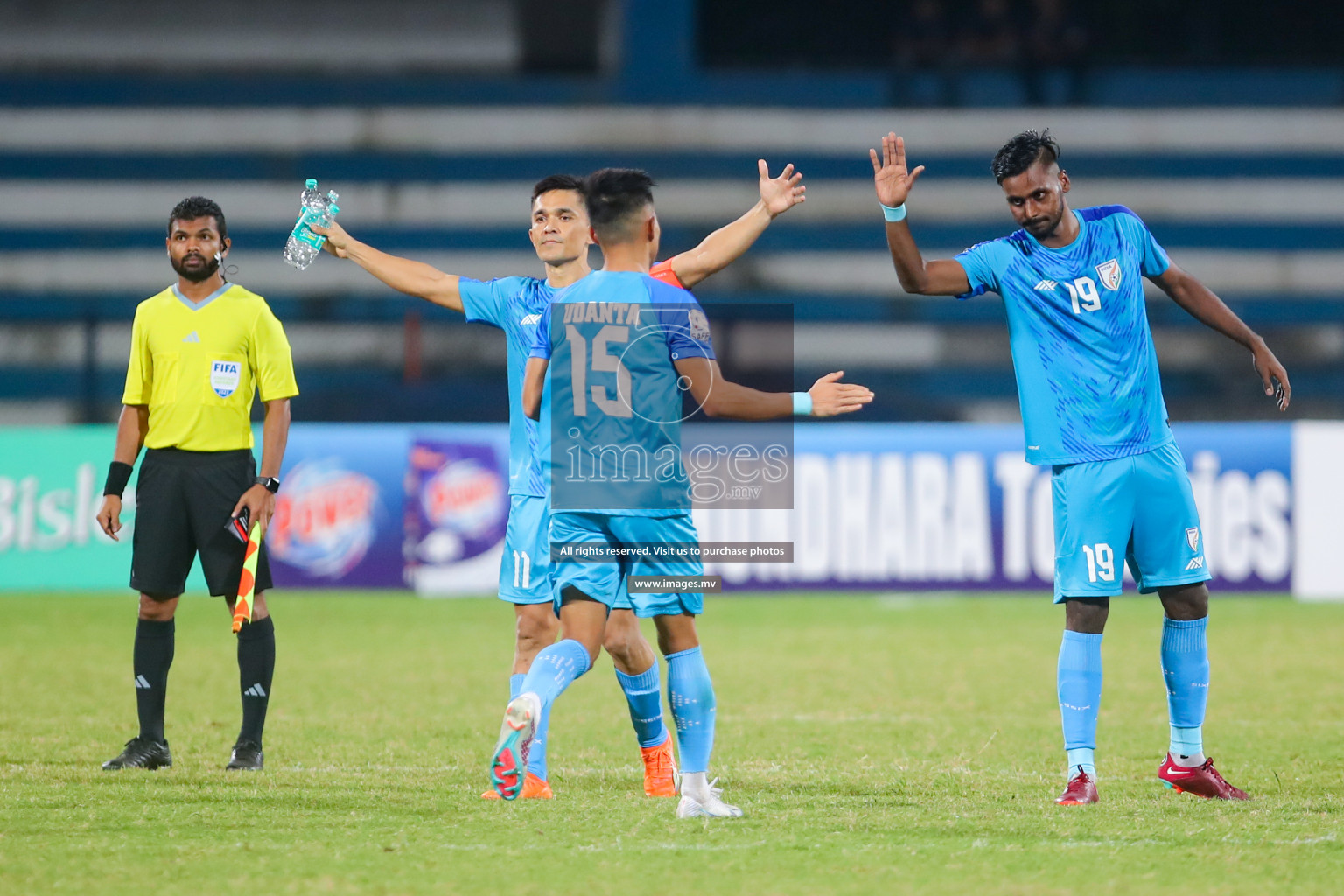 Lebanon vs India in the Semi-final of SAFF Championship 2023 held in Sree Kanteerava Stadium, Bengaluru, India, on Saturday, 1st July 2023. Photos: Nausham Waheed, Hassan Simah / images.mv