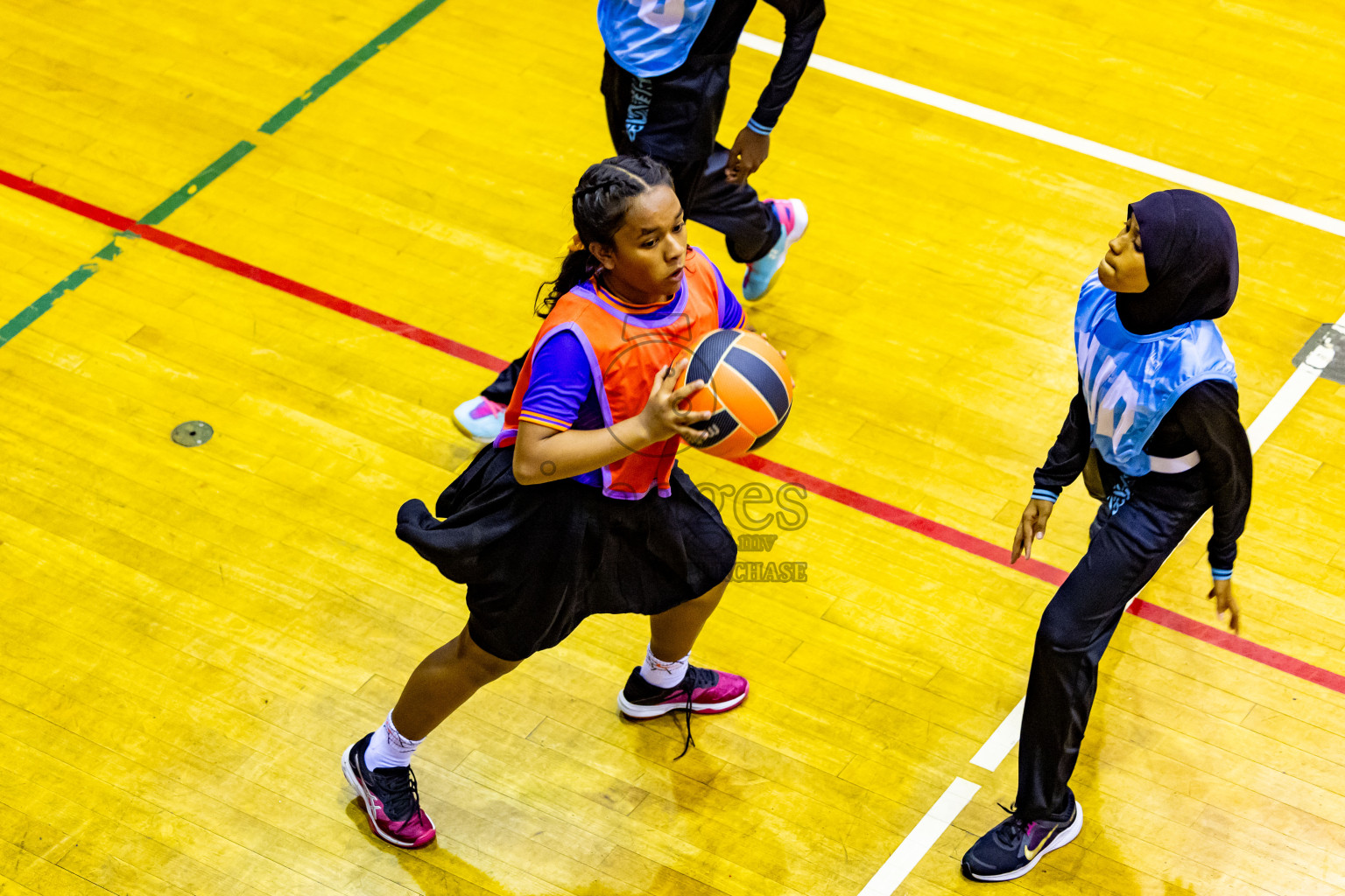 Day 14 of 25th Inter-School Netball Tournament was held in Social Center at Male', Maldives on Sunday, 25th August 2024. Photos: Nausham Waheed / images.mv