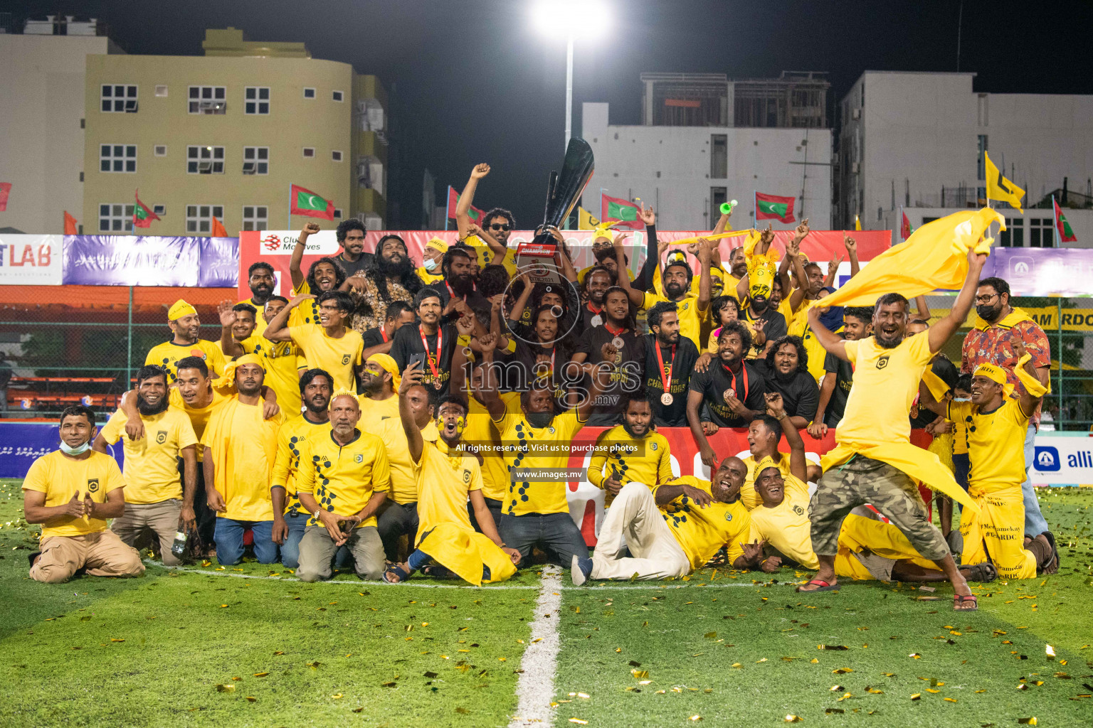 RRC Vs FSM in the Semi Finals of Club Maldives 2021 held in Hulhumale, Maldives on 19 December 2021. Photos: Shuu Abdul Sattar / images.mv